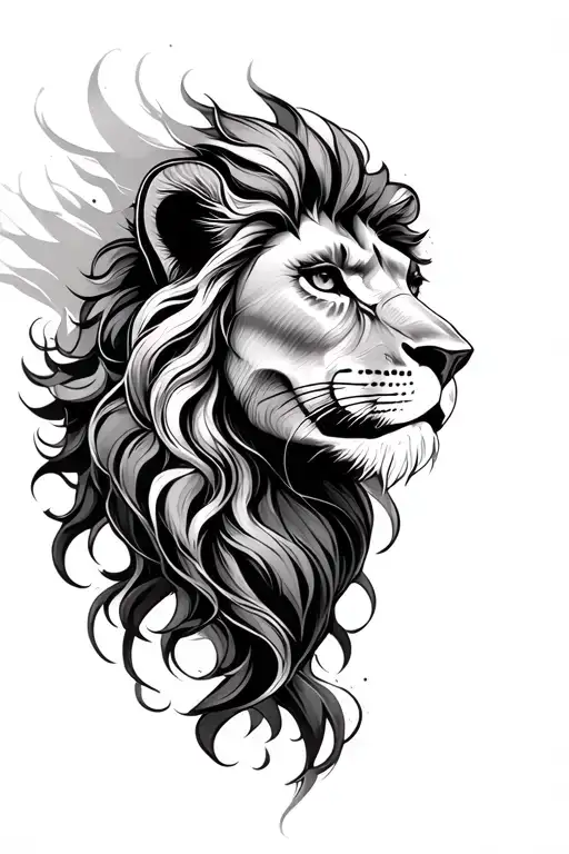 Lines That Form A Lion Candy From A Woman