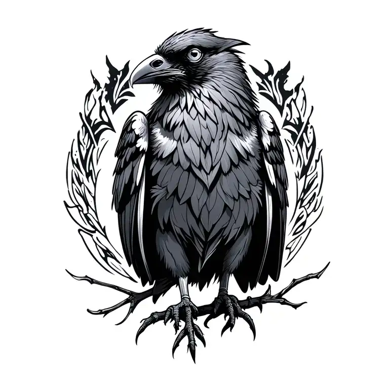 Nordic Raven Standing