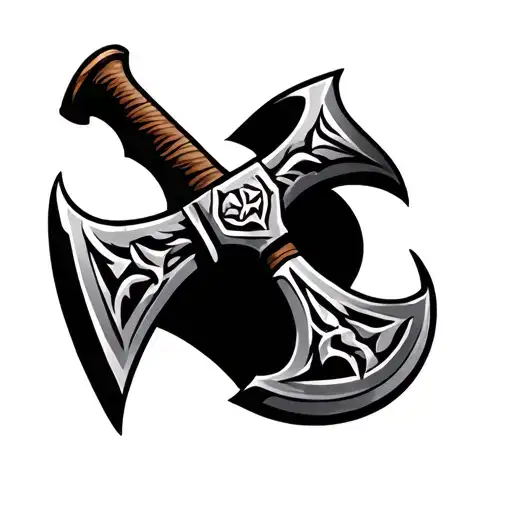 Germanic Berserker Axe Tribal