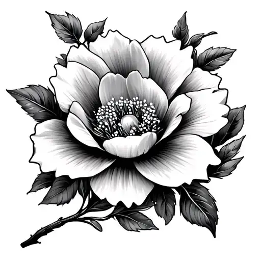 Blossom Flower With The Name Mary