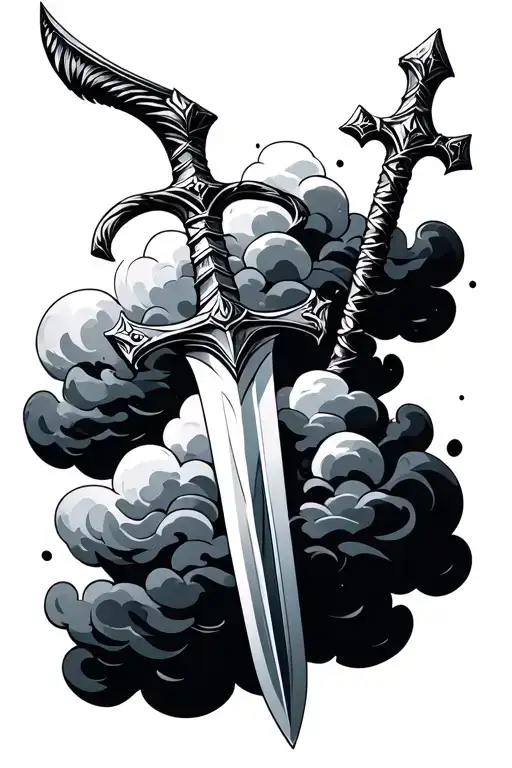 Little Sword Clouds Cross