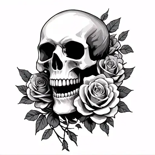 Skull And Roses