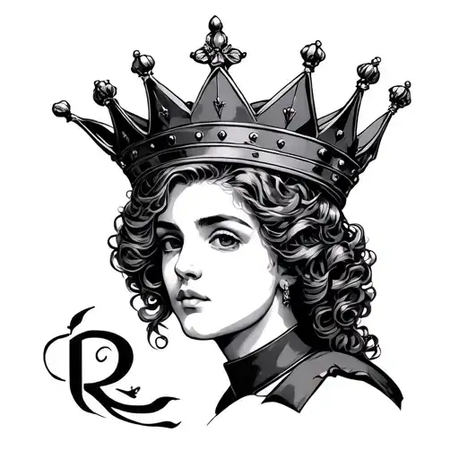 R With Crown