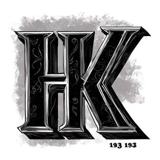 Initial H And K With The Date 1938 And It Is For My Dead Grandpa