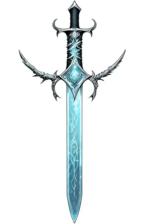 Cyber Sigilism Style Sword