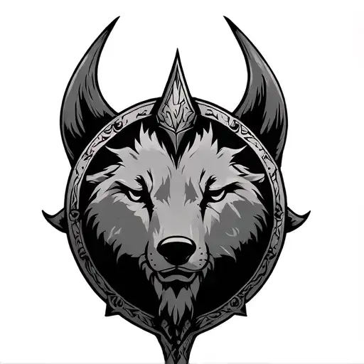 Loup Viking Shield