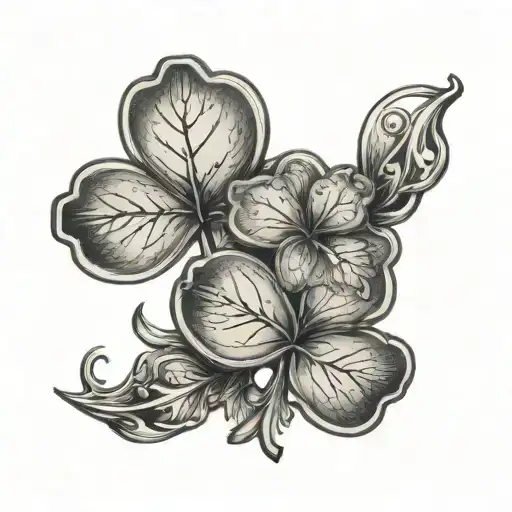 Moon And Clover Leaf