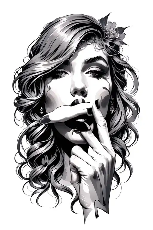 Finger Showing Shh Female