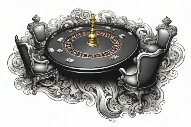 A Casino Black Table