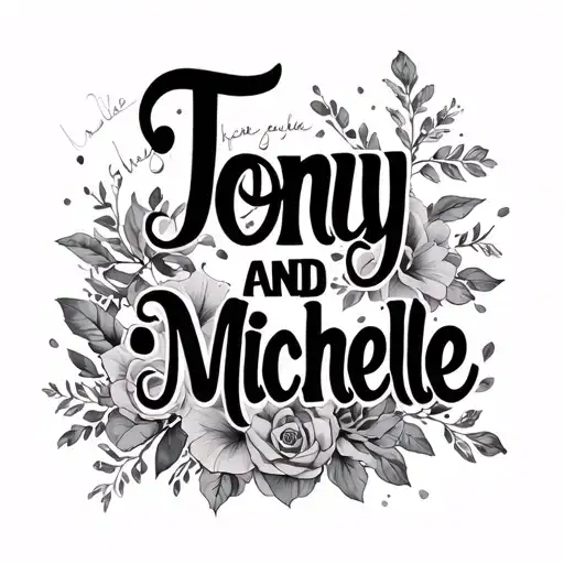 Tony And Michele Names Intwined