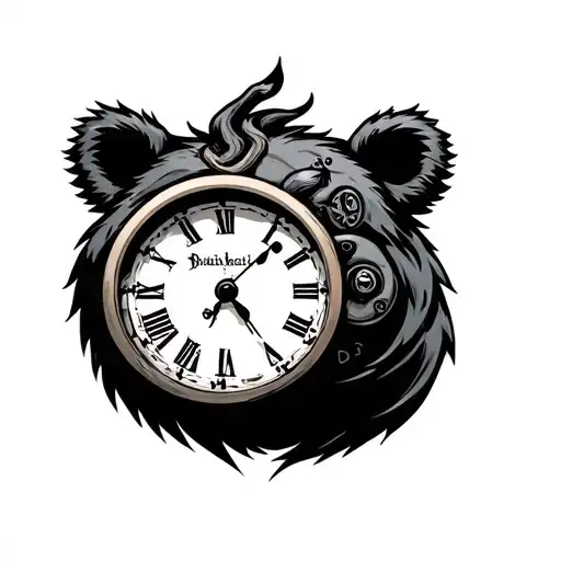 Bear Mechanical Clock