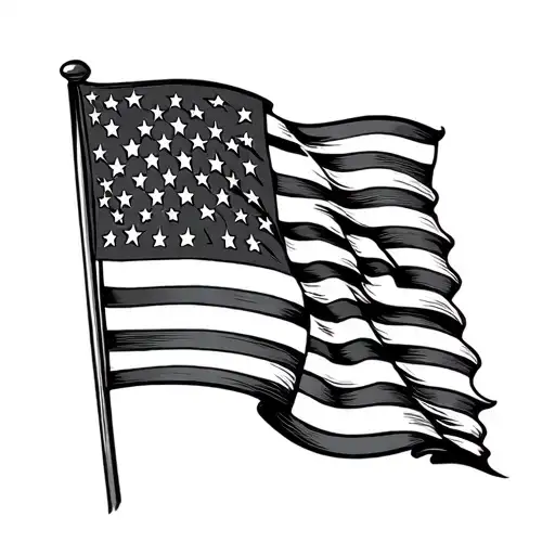 American Flag Intertwined