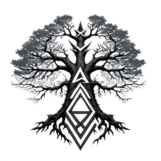 Tree Of Life And Valknut