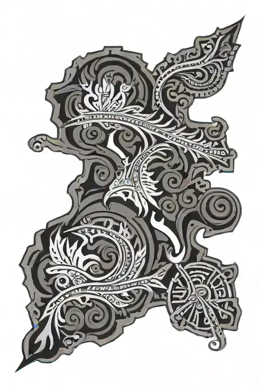 New Zealand Map With Maori Tribal