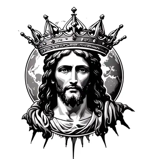 Jesus Crown Around The Planet