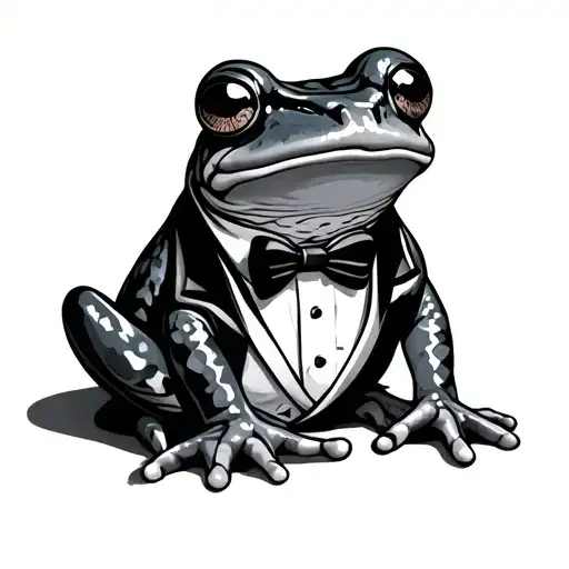 Frog In Tuxedo