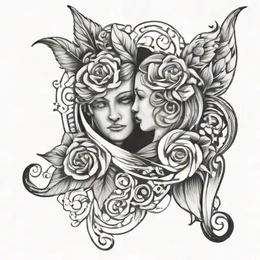 Twin Flame Tattoo For Beginners Evan And Tonya