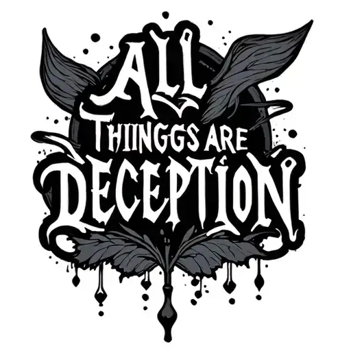 All Things Are Deception Quote