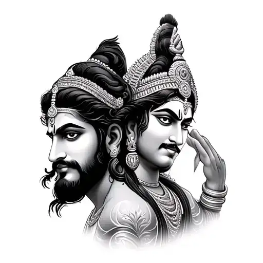 Krishna Arjun And Karn