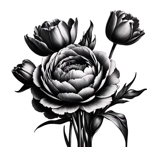 Tulip Poppy Peony Bouquet