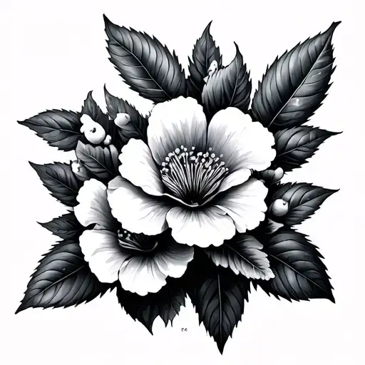 Serpi3te With Cherry Flowers