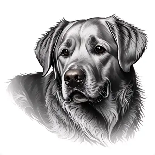 Golden Labrador Love Symbol