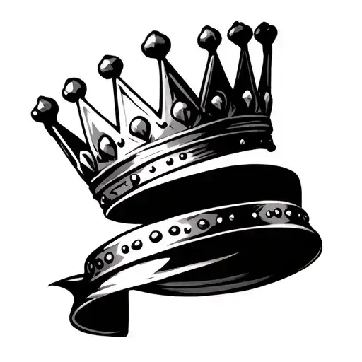 Kings Crowns Symbolizing Royalty And Leadership