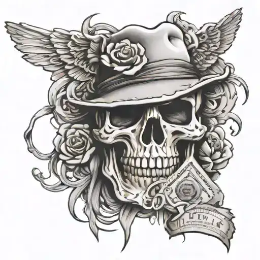 Full Sleeve Guns Roses Money And Drugs