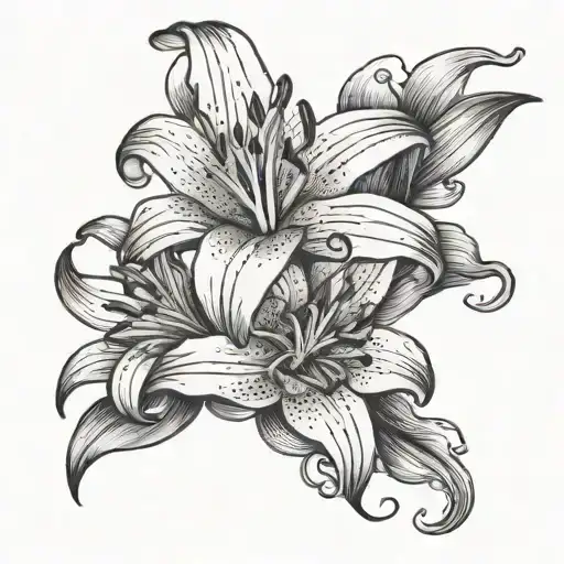 Lily Flower And Word Jenny