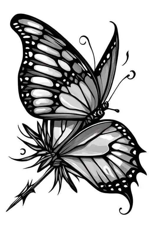 Butterfly Arrow Design