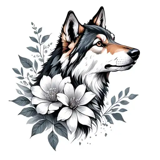 Flower And Wolf