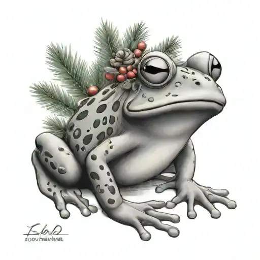 Christmas And Frog