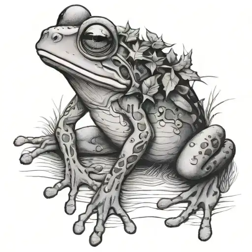 Christmas And Drunk Frog