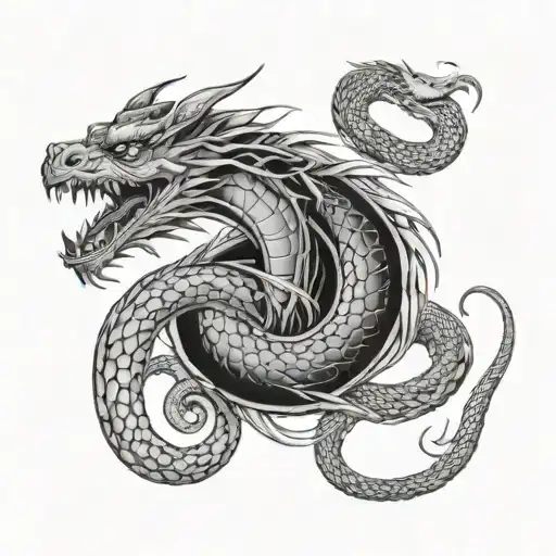 Dragon And Snake