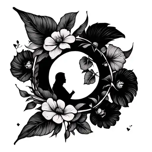 Family Members Birth Years In Up Down And Side In The Circle