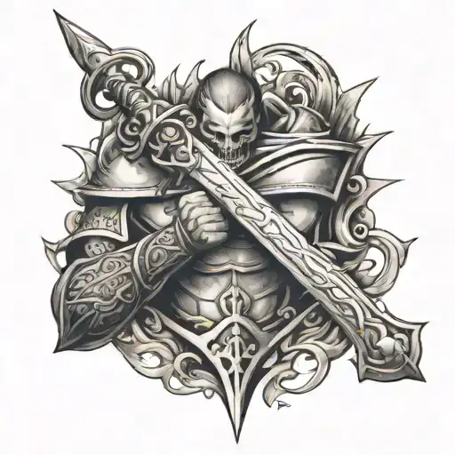 Phoneix Holding Sword