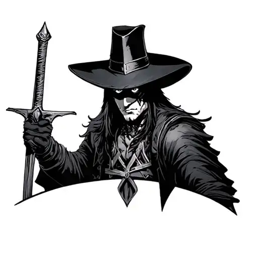 Zorro One Piece On Cross