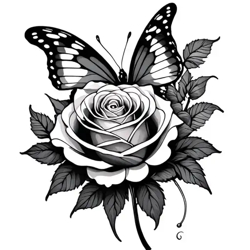 Rose And Butterfly Microphone