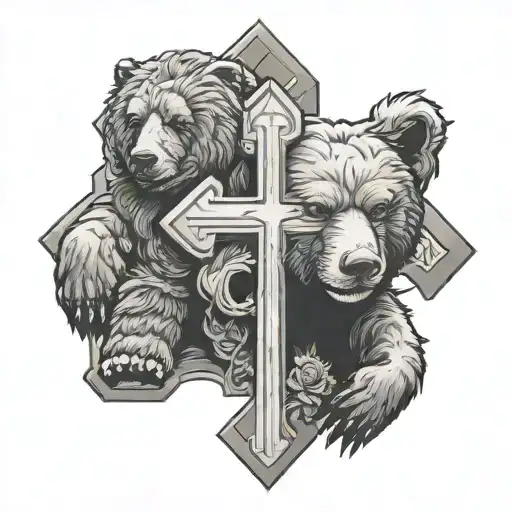 Cross With Bear