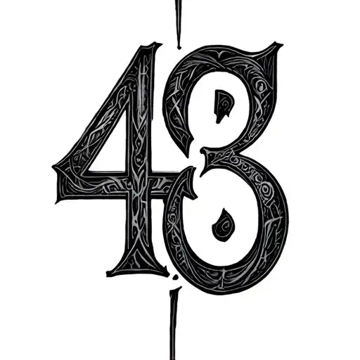 Create Numerical Tattoo With Numbers 4913
