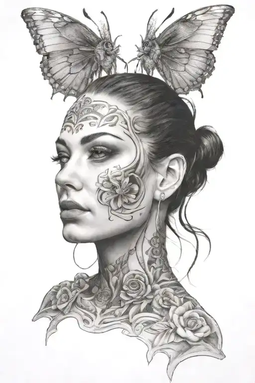 Portrait Demonstrating My Strong Survive