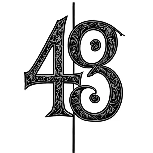 Create Numerical Tattoo With Numbers 4913