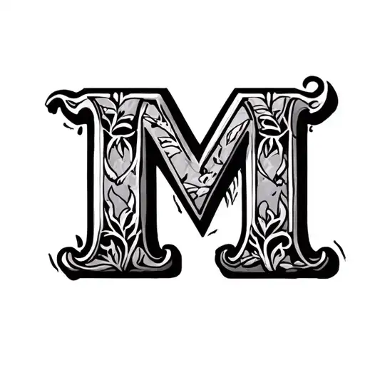 Initial M And Disney Style