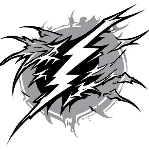 Lightning Tatoo Design