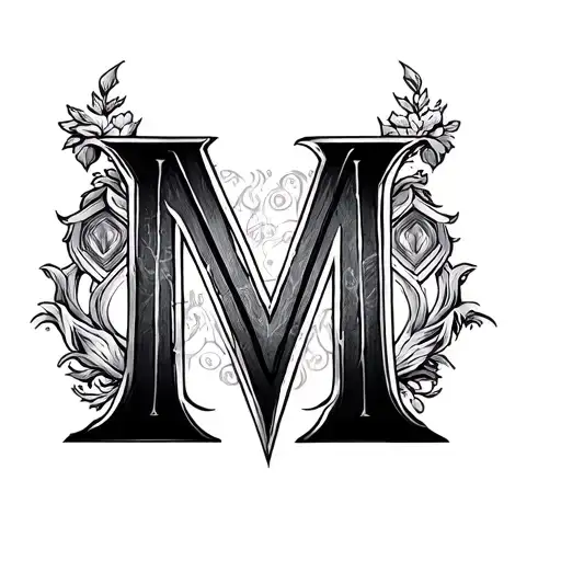 Initial M And Harry Potter Theamed