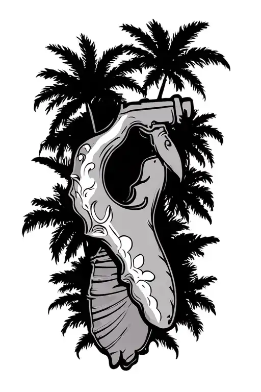 Florida Vintage Half Sleeve Tattoo Design