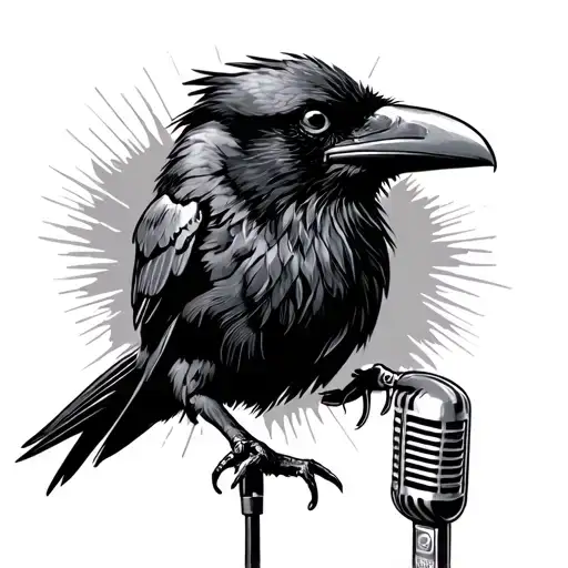 Raven Singing Into 50'S Mic Vintage Shure