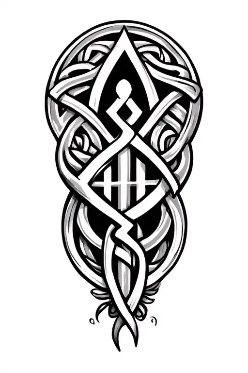 Celtic Rune Tattoos On Body