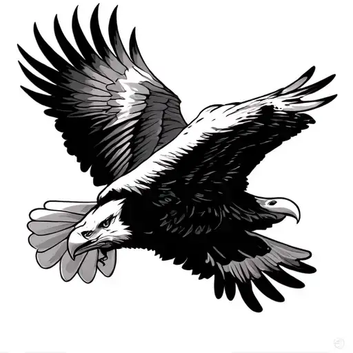 Flying Eagle Coming Toward Me