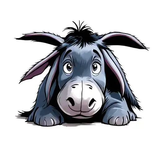 Eeyore Covering Sadness